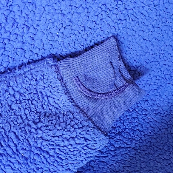 Athleta Girl Sherpa Hoodie, Blue - Picture 7 of 8